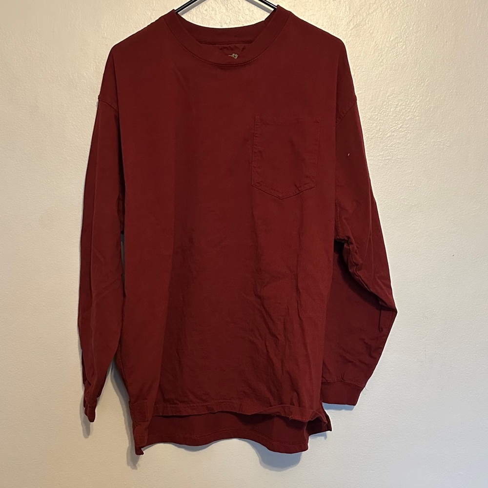 Classic Burgundy Long Sleeve Tee
